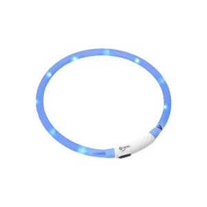LED Visio Light Lyshalsbånd til Hunde Blå