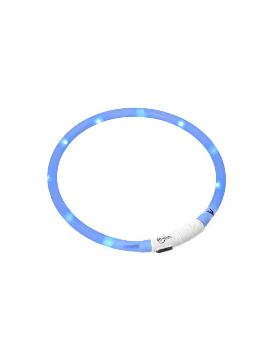 LED Visio Light Lyshalsbånd til Hunde Blå - Billede 2